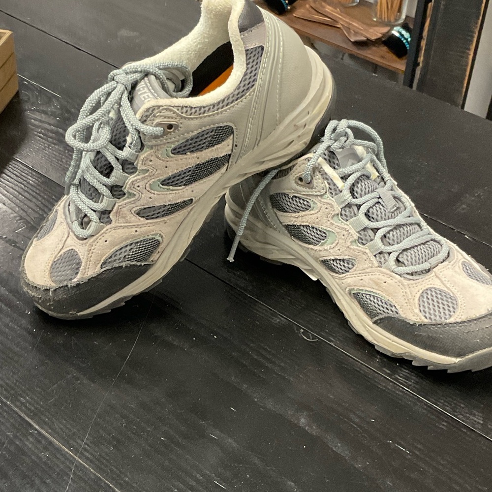 Hi-Tec Gray and Cream Sneakers